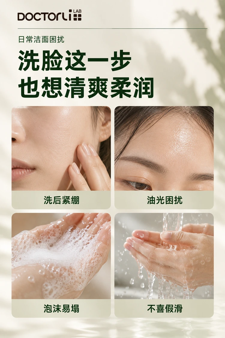 蓓优敏选净厚皮洗面奶 · 洁面困扰