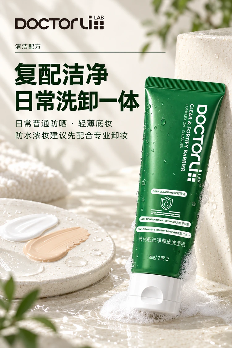 蓓优敏选净厚皮洗面奶 · 复配洁净