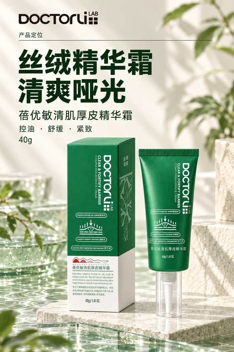 蓓优敏清肌厚皮精华霜 · 产品主视觉