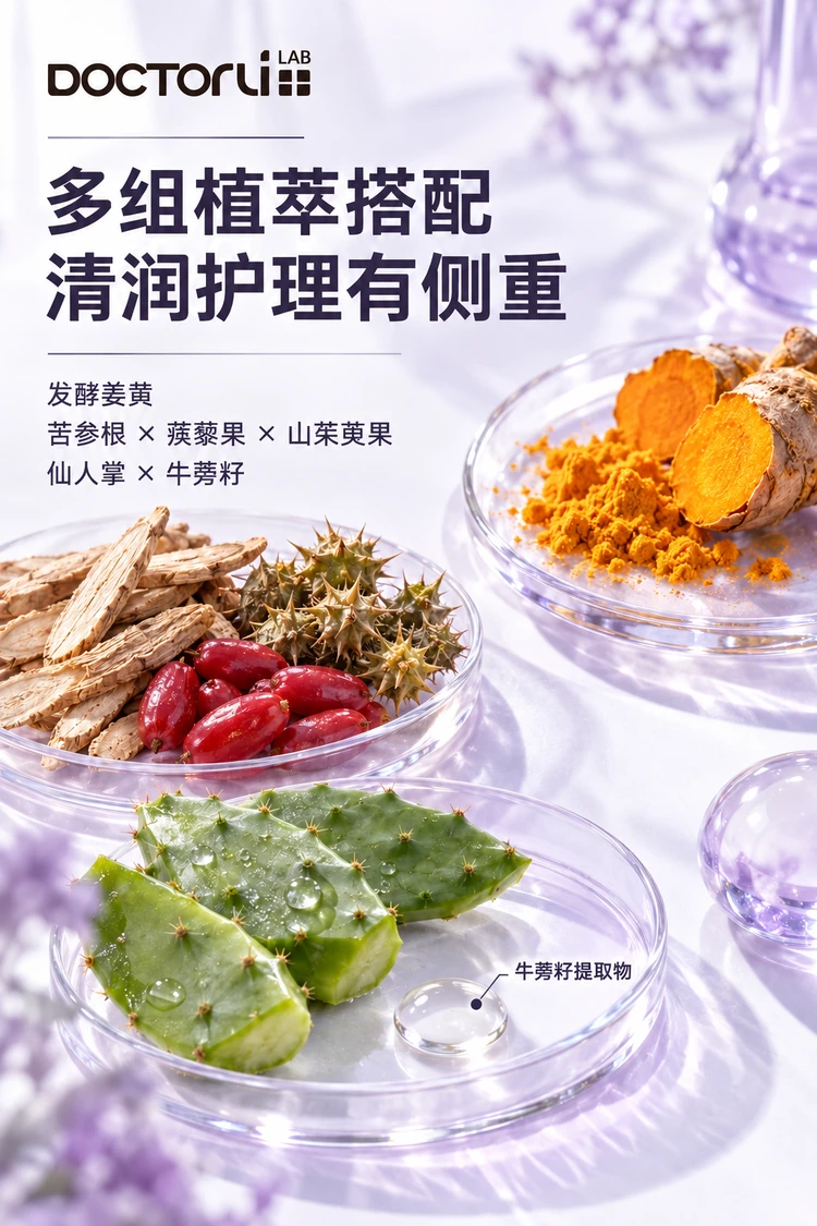 蓓优敏清肌厚皮舒缓面膜 · 核心配方