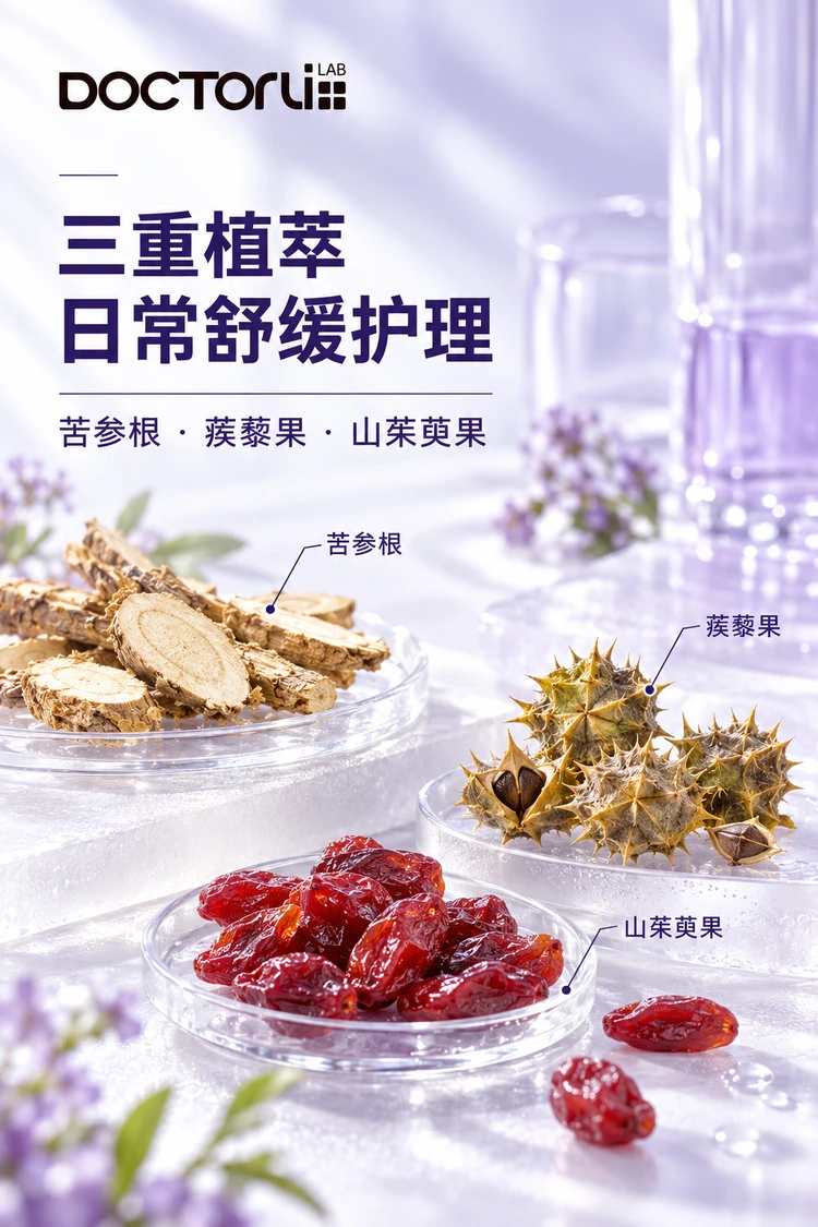蓓优敏清肌厚皮舒缓面膜 · 三重植萃